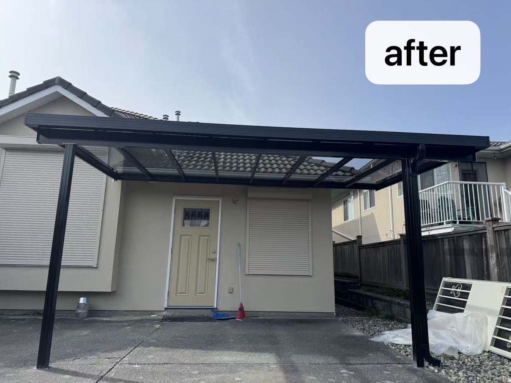 Port Coquitlam Glass Patio Cover Project